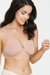 Zivame Double Layered Non Wired Full Coverage Post Breast Surgery Bra - Skin — thumbnail 3